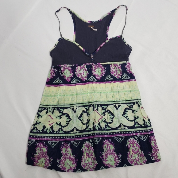 Free People Tops - FREE PEOPLE floral boho racerback babydoll tank